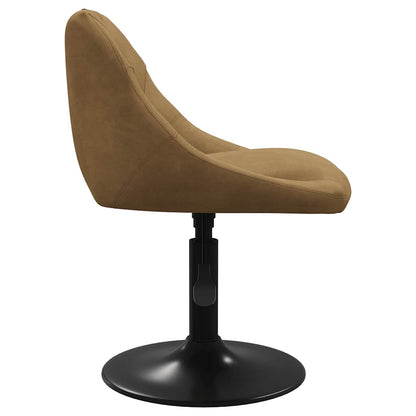 vidaXL Chaise de salle à manger marron velours