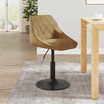 vidaXL Chaise de salle à manger marron velours