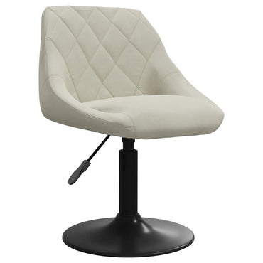 vidaXL Chaise de salle à manger crème velours