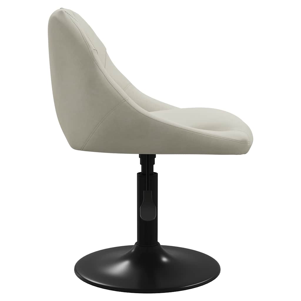 vidaXL Chaise de salle à manger crème velours