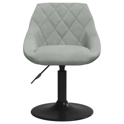 vidaXL Chaise de salle à manger gris clair velours