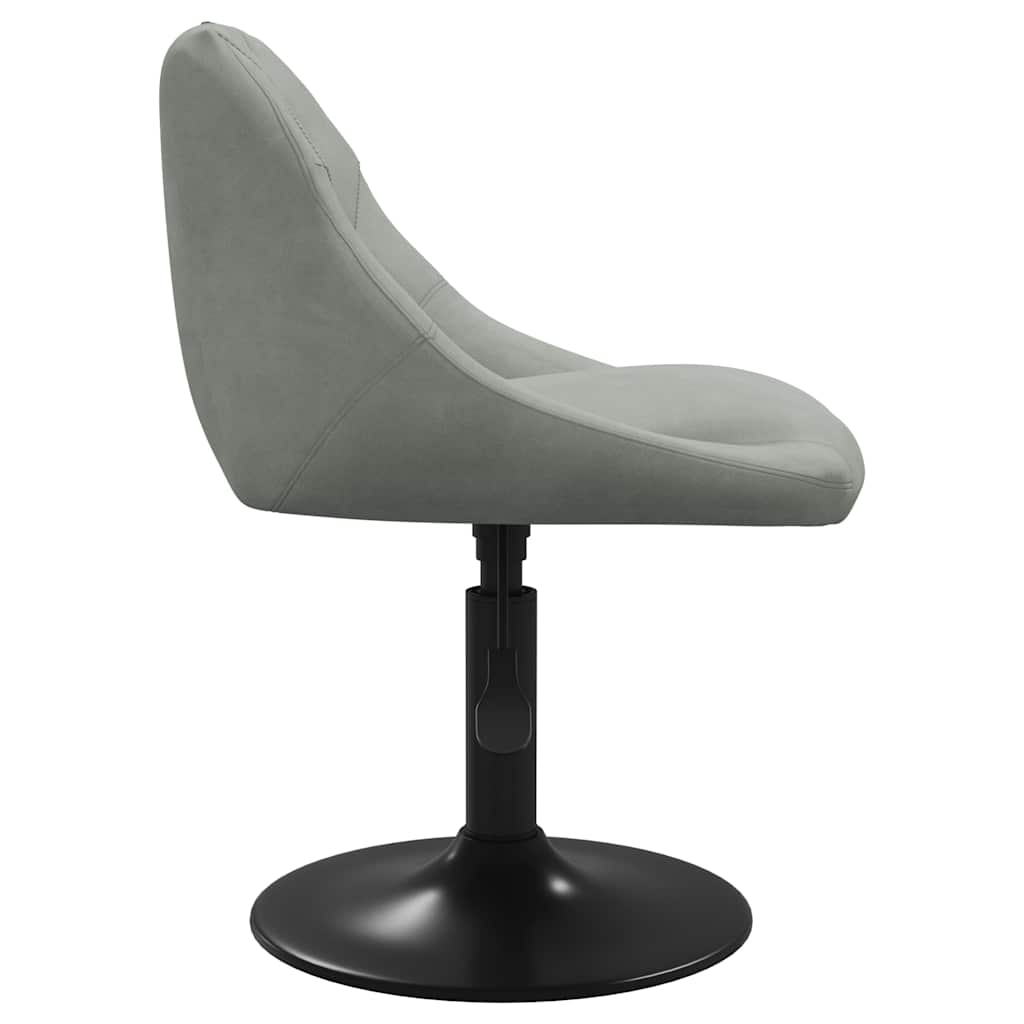vidaXL Chaise de salle à manger gris clair velours