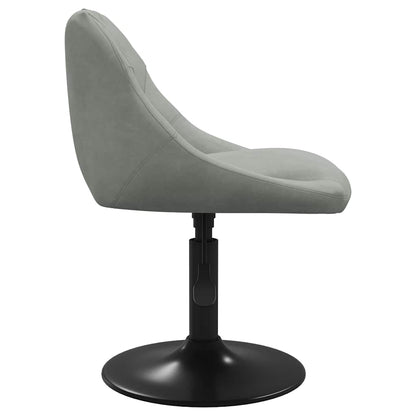 vidaXL Chaise de salle à manger gris clair velours
