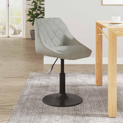 vidaXL Chaise de salle à manger gris clair velours
