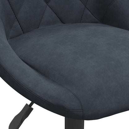 vidaXL Chaise de salle à manger gris foncé velours