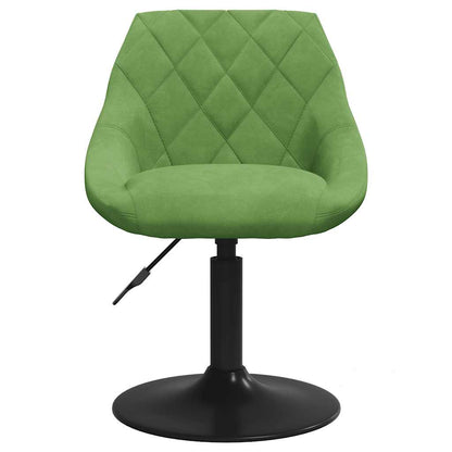 vidaXL Chaise de salle à manger velours vert clair