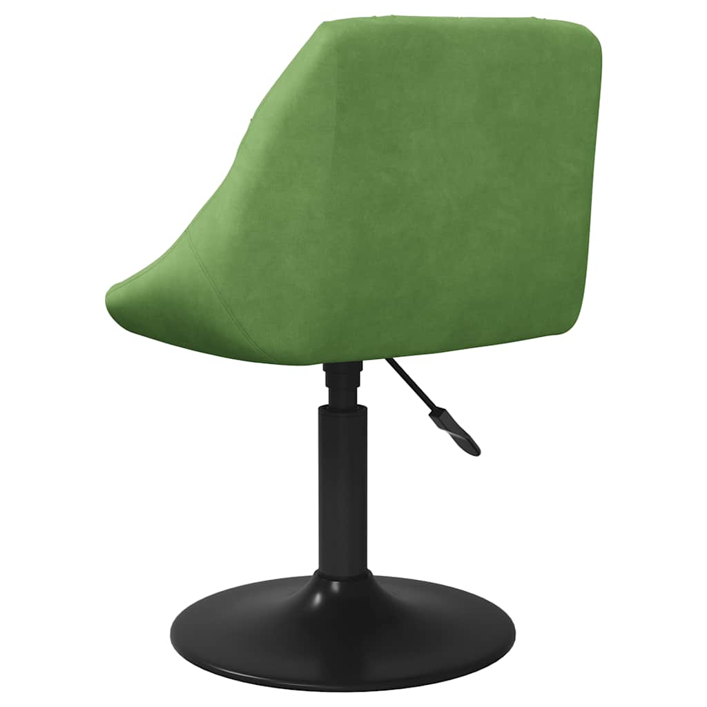 vidaXL Chaise de salle à manger velours vert clair