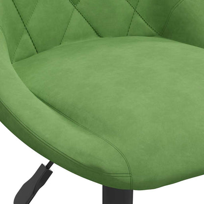 vidaXL Chaise de salle à manger velours vert clair