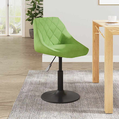 vidaXL Chaise de salle à manger velours vert clair