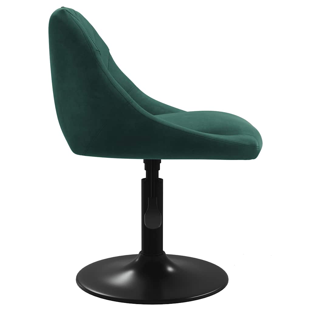 vidaXL Chaise de salle à manger Velours vert foncé