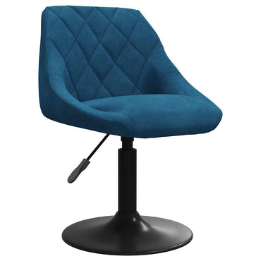 vidaXL Chaise de salle à manger velours bleu