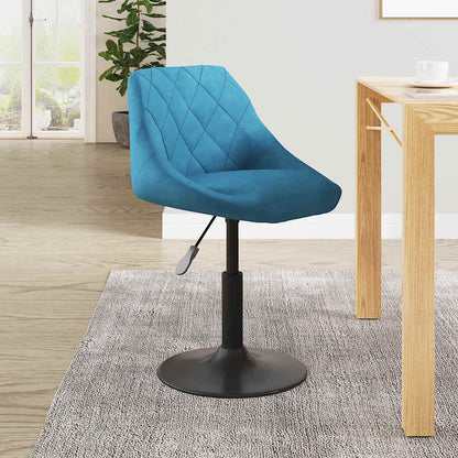 vidaXL Chaise de salle à manger velours bleu