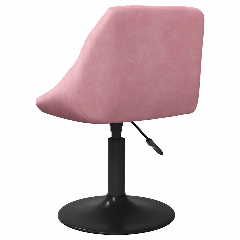 vidaXL Chaise de salle à manger Velours rose