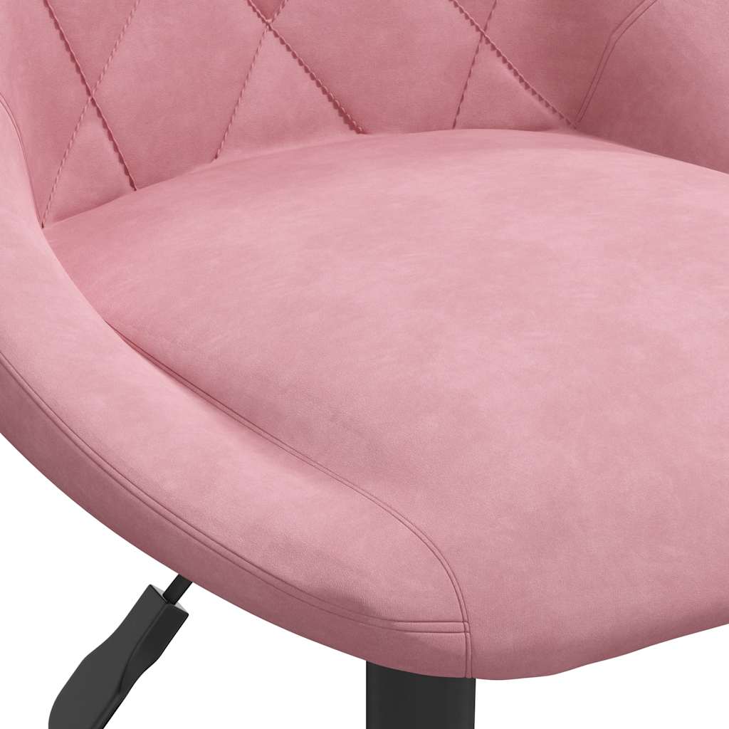 vidaXL Chaise de salle à manger Velours rose