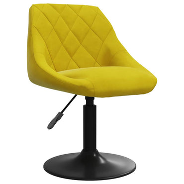 vidaXL Chaise de salle à manger velours moutarde