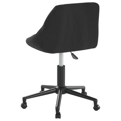 vidaXL Chaises de salle à manger 4 pcs pivotantes velours noir