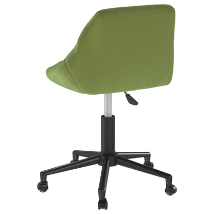 vidaXL Chaise de salle à manger pivotante Vert clair Velours