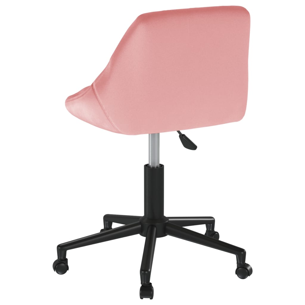 vidaXL Esszimmerstuhl Drehbar Rosa Samt