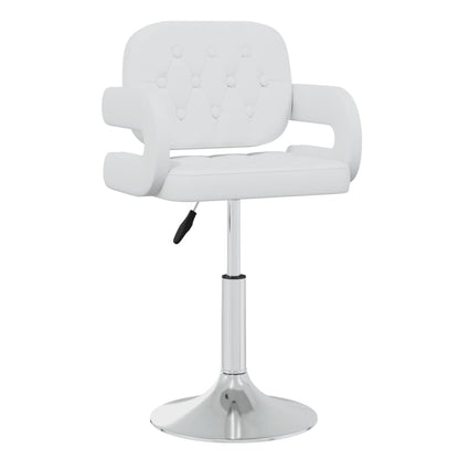 vidaXL Chaises de salle à manger pivotantes 6 pcs Blanches Similicuir