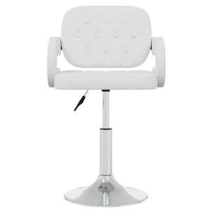 vidaXL Chaises de salle à manger pivotantes 6 pcs Blanches Similicuir