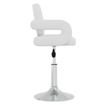 vidaXL Chaises de salle à manger pivotantes 6 pcs Blanches Similicuir