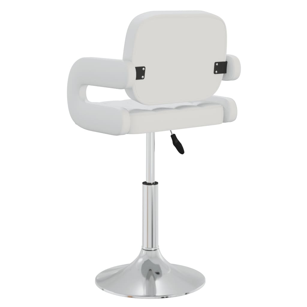 vidaXL Chaises de salle à manger pivotantes 6 pcs Blanches Similicuir