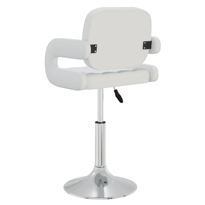 vidaXL Chaises de salle à manger pivotantes 6 pcs Blanches Similicuir
