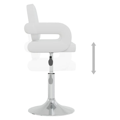vidaXL Chaises de salle à manger pivotantes 6 pcs Blanches Similicuir