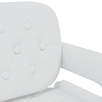 vidaXL Chaises de salle à manger pivotantes 6 pcs Blanches Similicuir