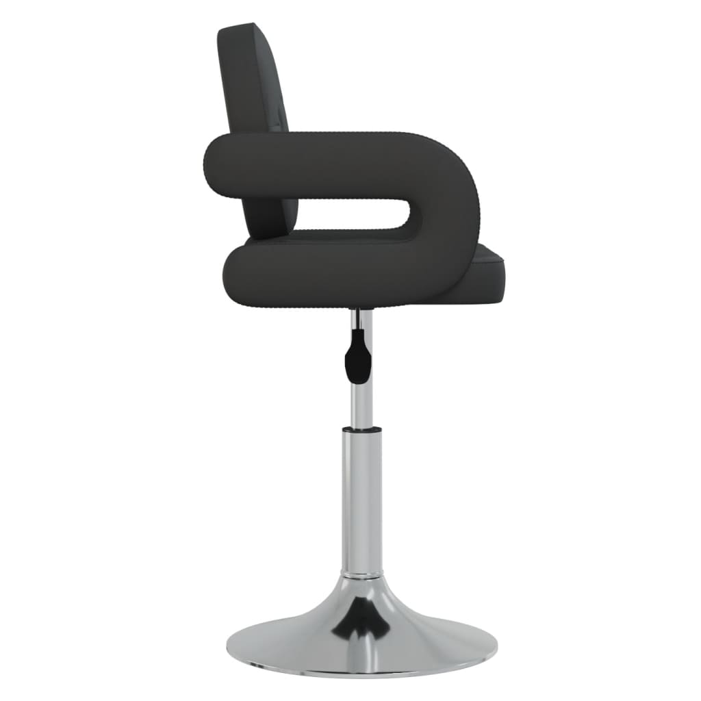 vidaXL Chaises de salle à manger 6 pcs pivotantes Noir Similicuir