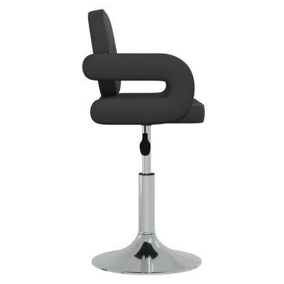 vidaXL Chaises de salle à manger 6 pcs pivotantes Noir Similicuir