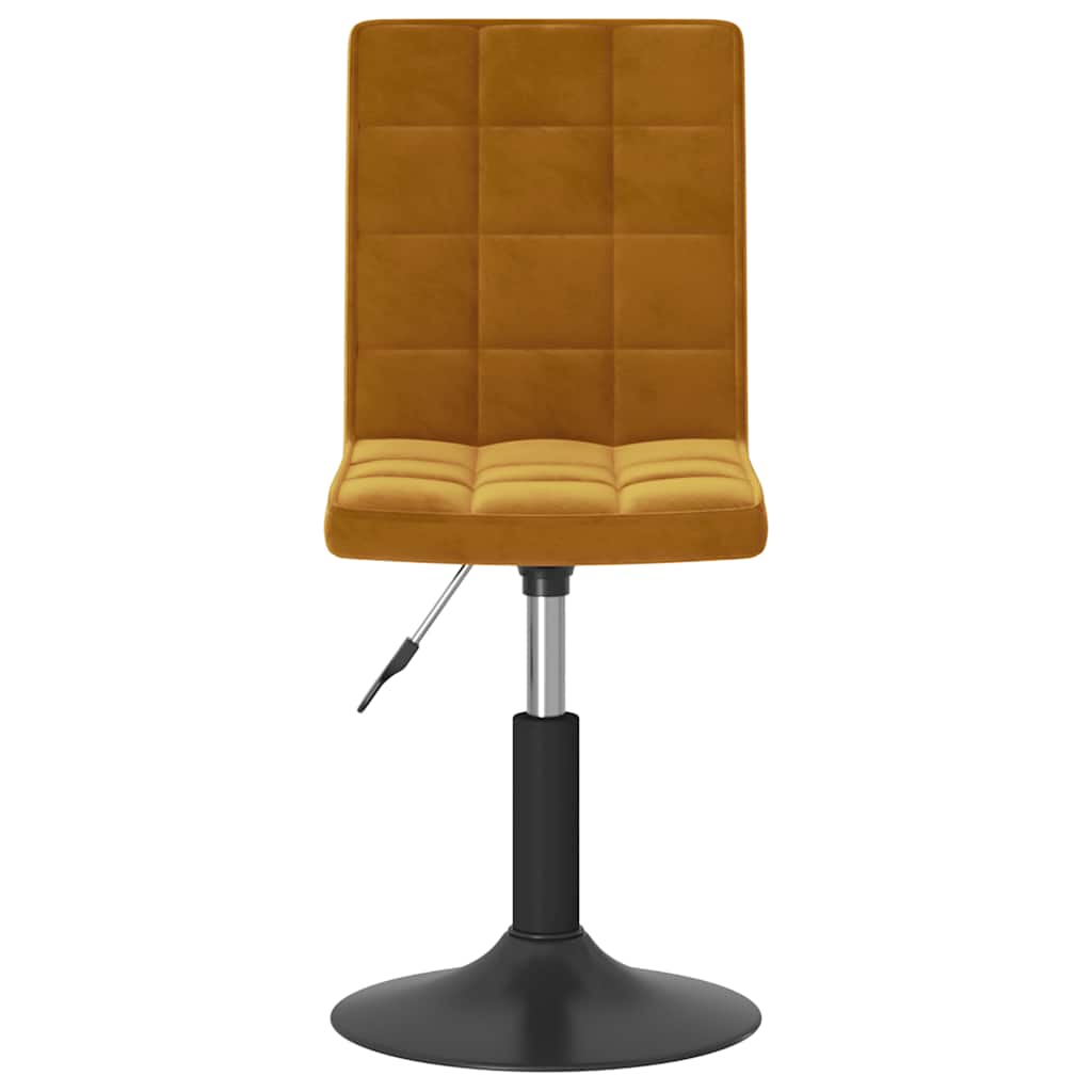 vidaXL Chaises de salle à manger pivotantes 4 pcs Velours marron