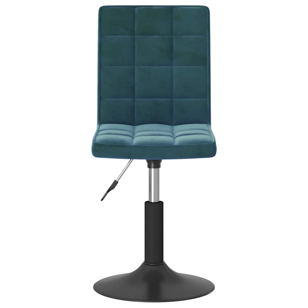 vidaXL Chaises de salle à manger 4 pcs pivotantes velours bleu