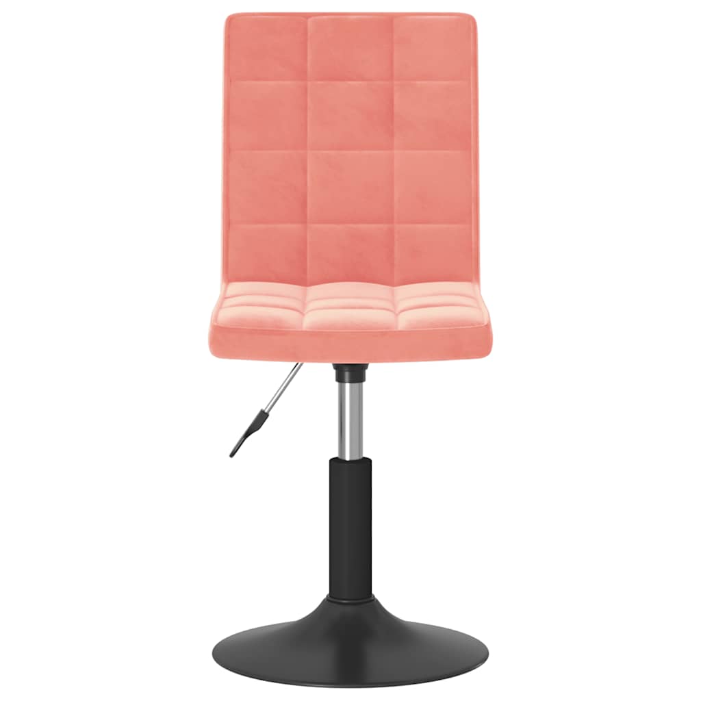 vidaXL Chaises de salle à manger 4 pcs pivotantes velours rose