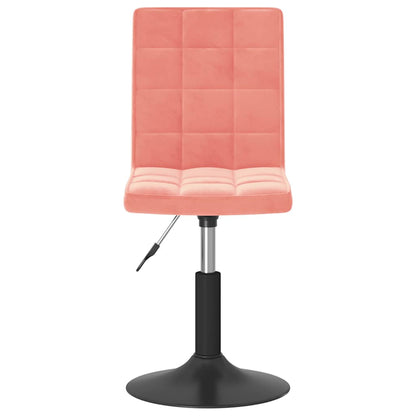 vidaXL Chaises de salle à manger 4 pcs pivotantes velours rose