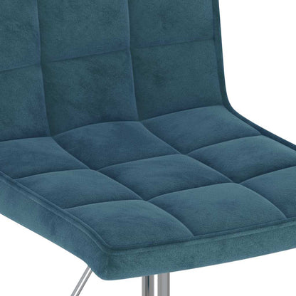 vidaXL Esszimmerstühle 6 Stk. Drehbar Blau Samt
