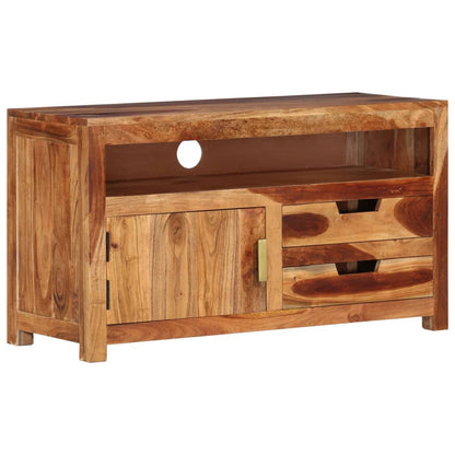 vidaXL Meuble TV 90x34,5x50 cm Bois d'Acacia Massif