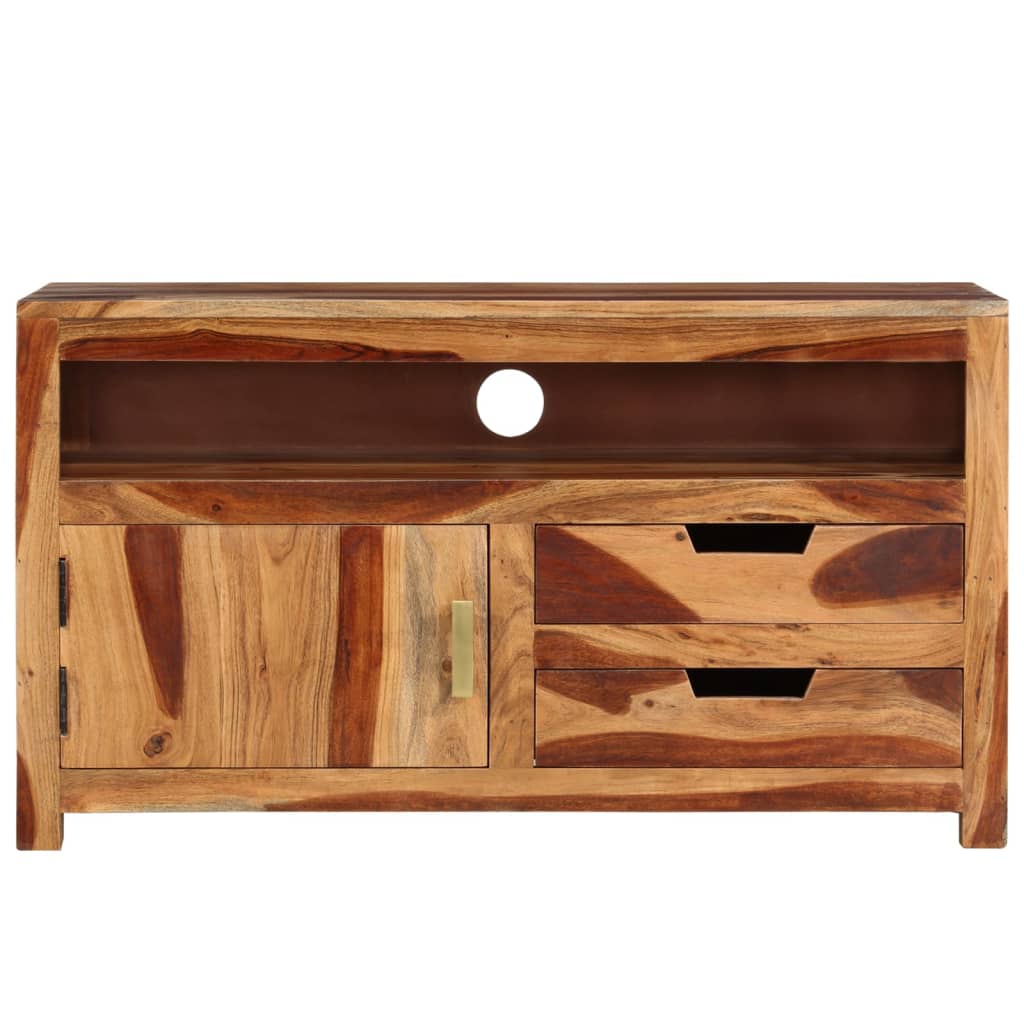 vidaXL Meuble TV 90x34,5x50 cm Bois d'Acacia Massif