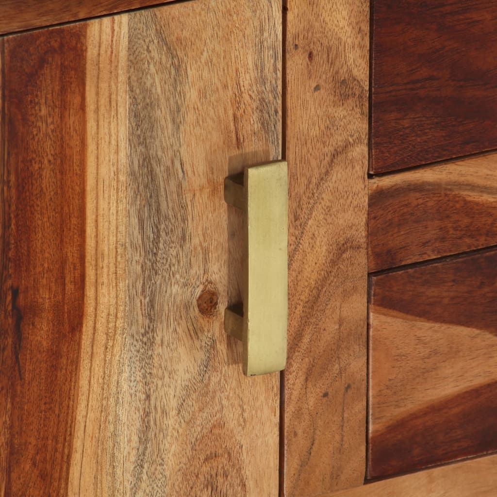 vidaXL Meuble TV 90x34,5x50 cm Bois d'Acacia Massif