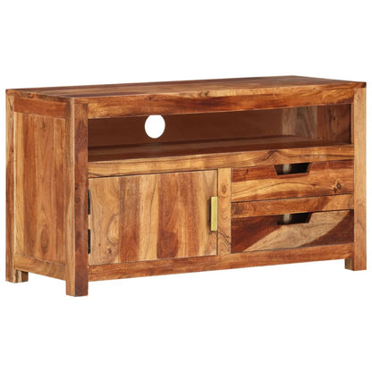 vidaXL Meuble TV 90x34,5x50 cm Bois d'Acacia Massif
