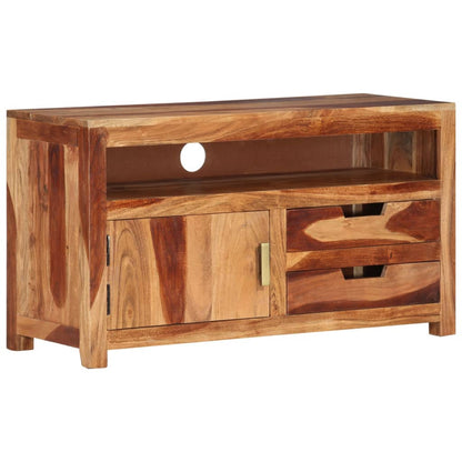 vidaXL Meuble TV 90x34,5x50 cm Bois d'Acacia Massif