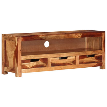 Meuble TV vidaXL 110x30x40 cm Bois d'acacia massif