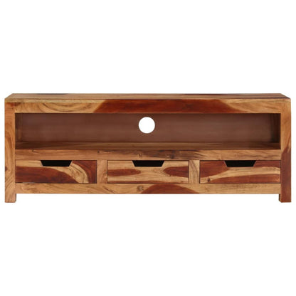 Meuble TV vidaXL 110x30x40 cm Bois d'acacia massif