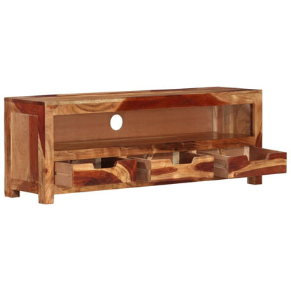 Meuble TV vidaXL 110x30x40 cm Bois d'acacia massif