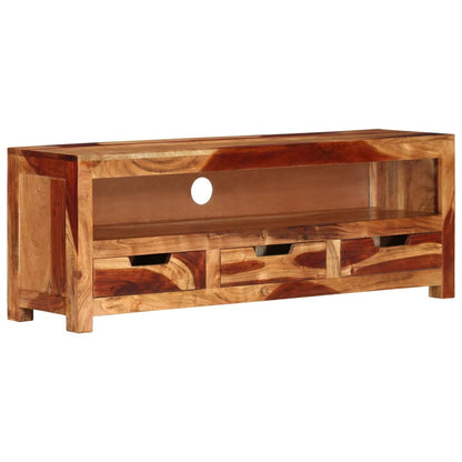 Meuble TV vidaXL 110x30x40 cm Bois d'acacia massif