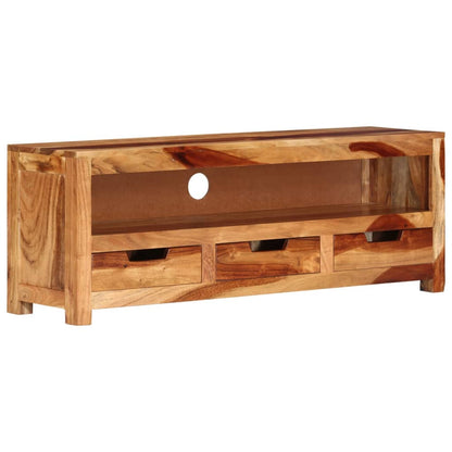 Meuble TV vidaXL 110x30x40 cm Bois d'acacia massif