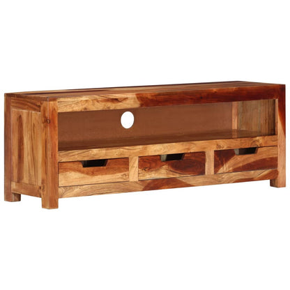 Meuble TV vidaXL 110x30x40 cm Bois d'acacia massif