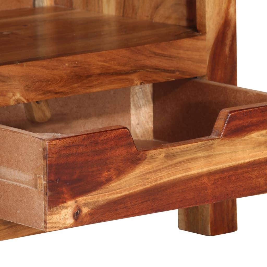 Meuble TV vidaXL 110x30x40 cm Bois d'acacia massif