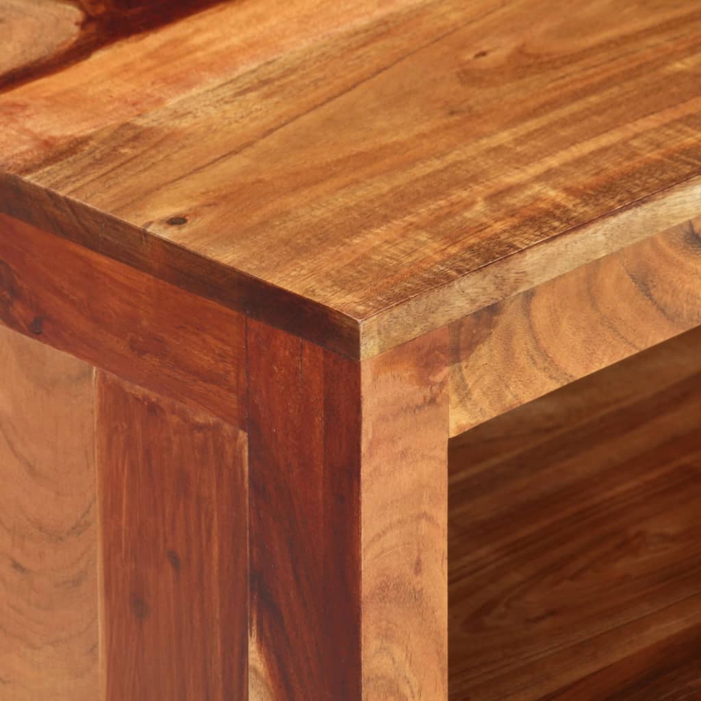 Meuble TV vidaXL 110x30x40 cm Bois d'acacia massif