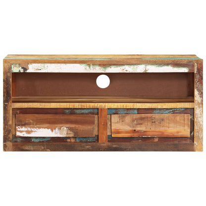 Meuble TV vidaXL 88x30x40 cm bois de récupération massif